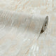 Novara Wallpaper in Cream and Silver Glitter