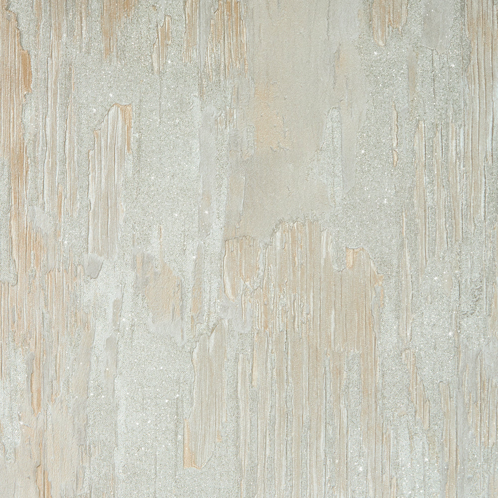 Novara Wallpaper in Cream and Silver Glitter