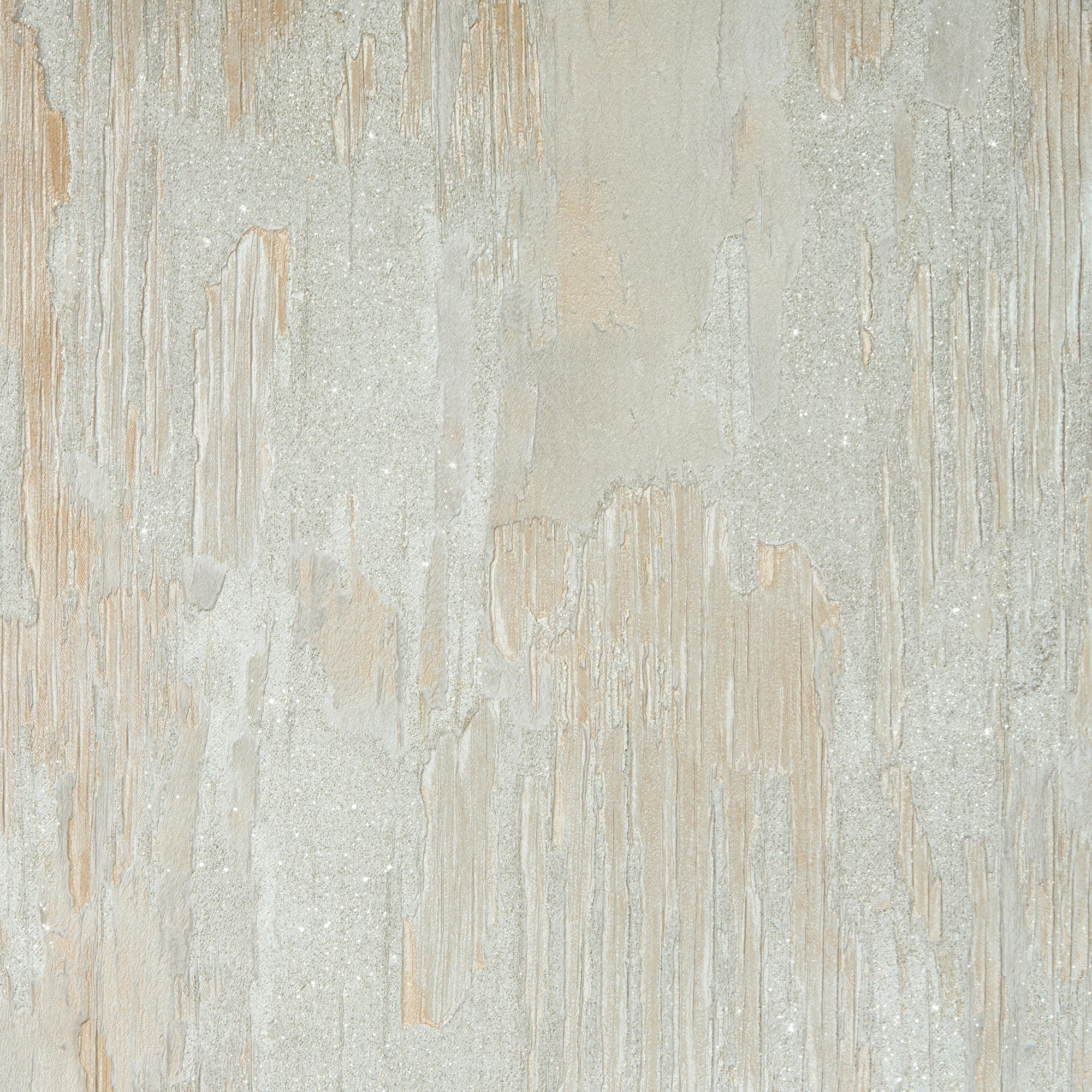 Novara Wallpaper in Cream and Silver Glitter