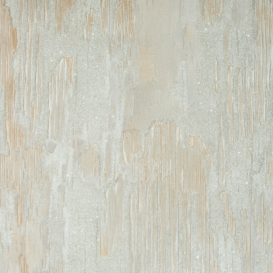 Novara Wallpaper in Cream and Silver Glitter