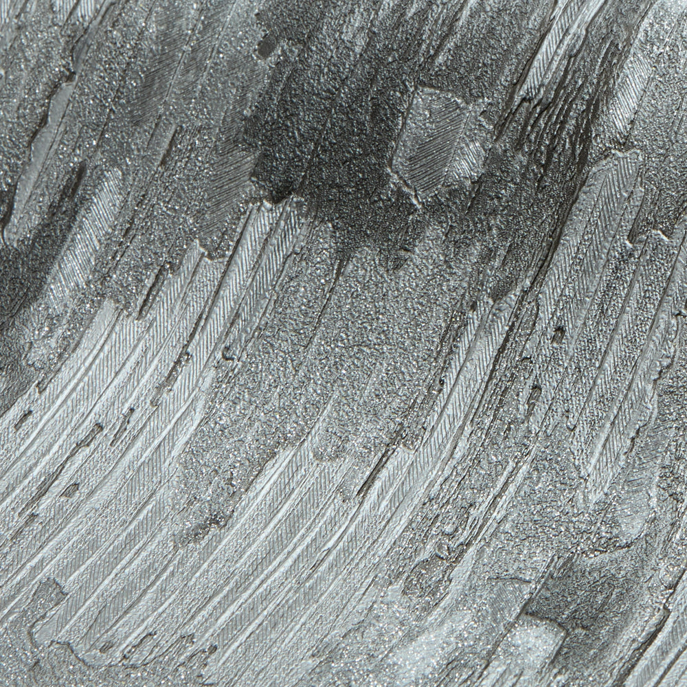 Novara Wallpaper in Dark Grey and Silver Glitter