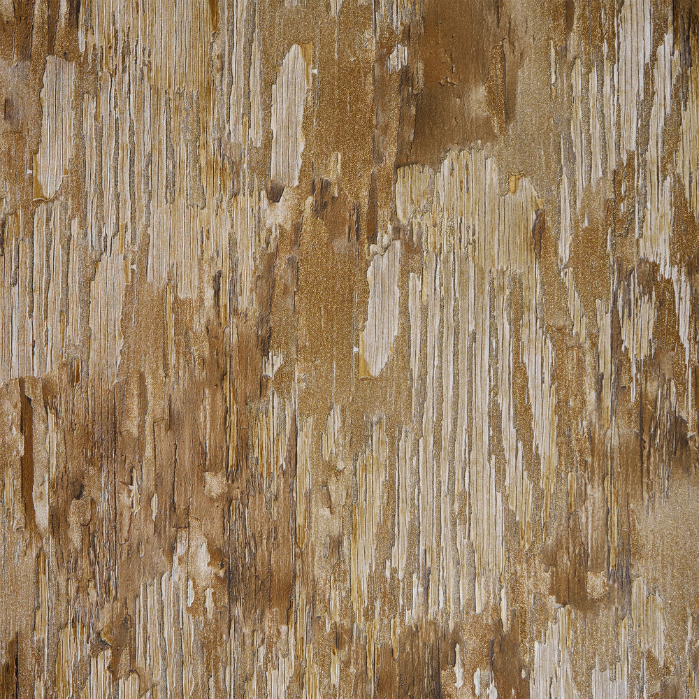 Novara Wallpaper in Dark & Light Brown and Gold Glitter
