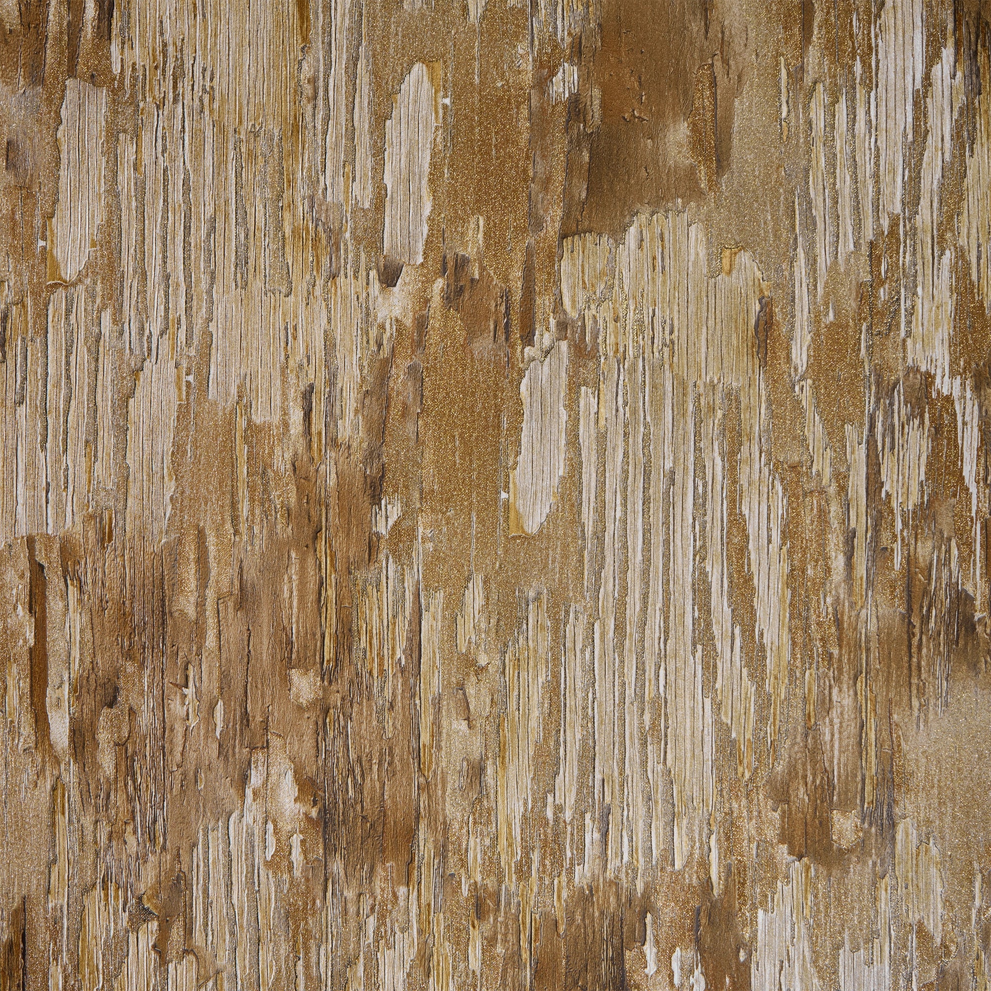 Novara Wallpaper in Dark & Light Brown and Gold Glitter