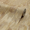Novara Wallpaper in Light Brown, Cream and Gold Glitter
