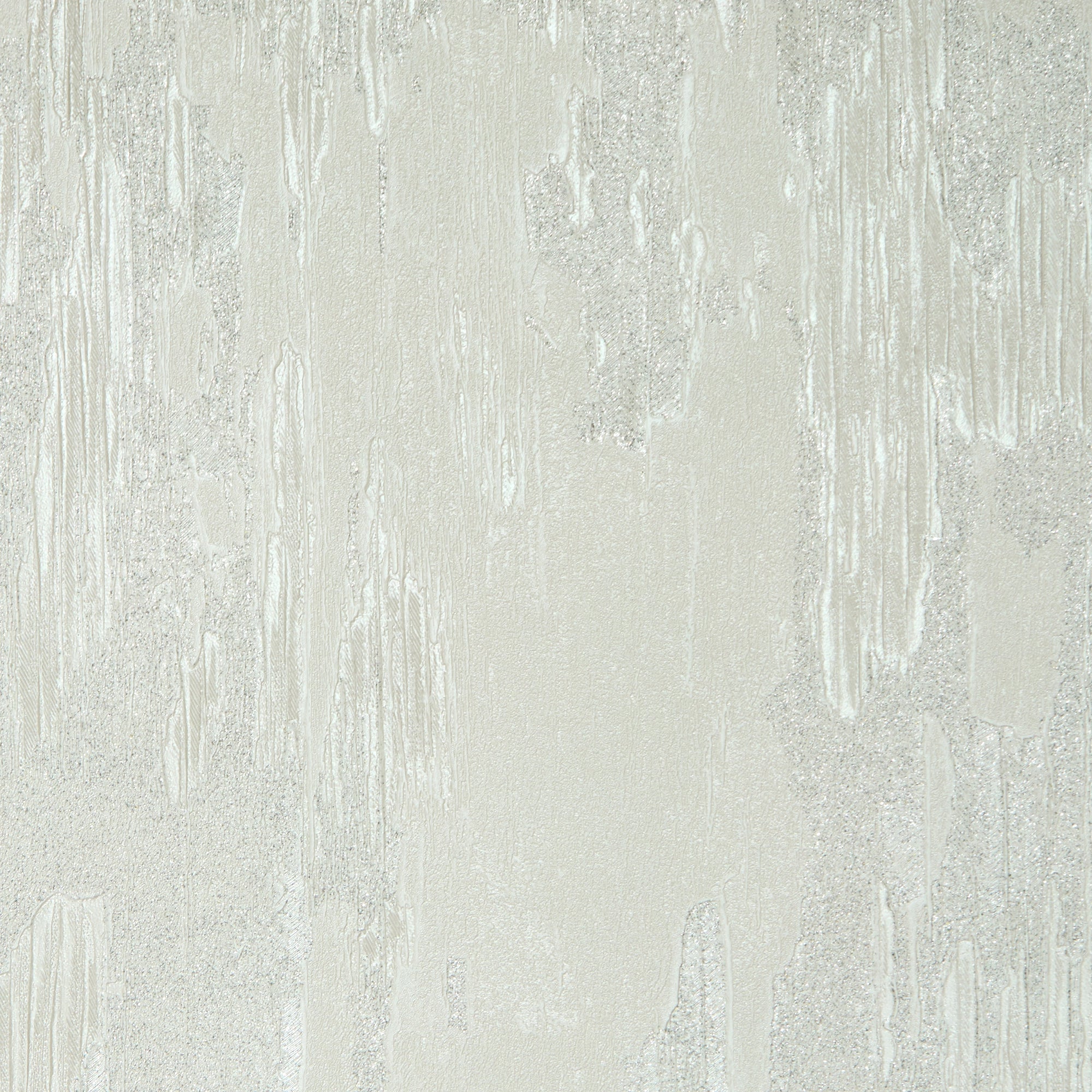 Novara Wallpaper in White and Silver Glitter