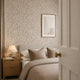 Olive Leaf Wallpaper in Almond Latte