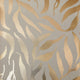 Olive Leaf Wallpaper in Beige with Gold Foil