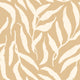 Olive Leaf Wallpaper in Caramel Latte
