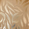 Olive Leaf Wallpaper in Caramel with Gold Foil