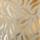 Olive Leaf Wallpaper in Cream with Gold Foil