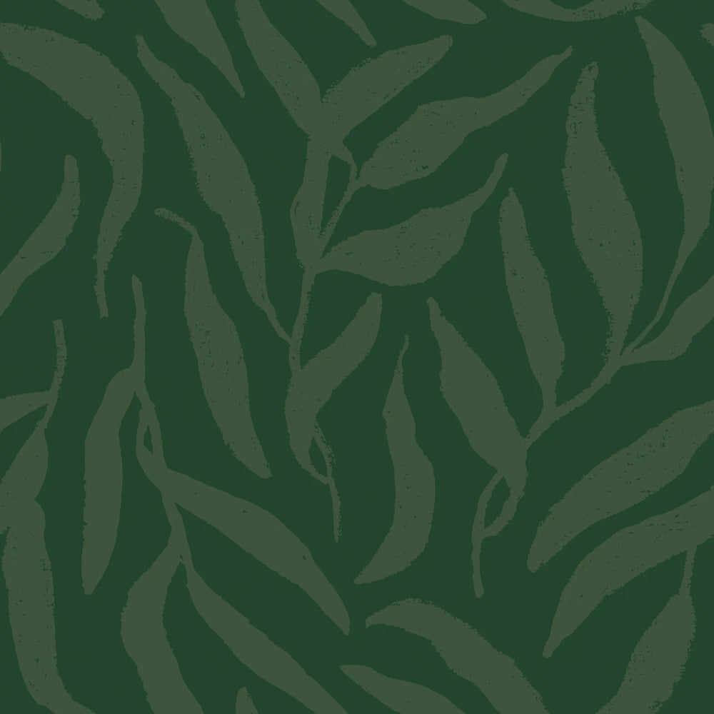 Olive Leaf Wallpaper in Jade