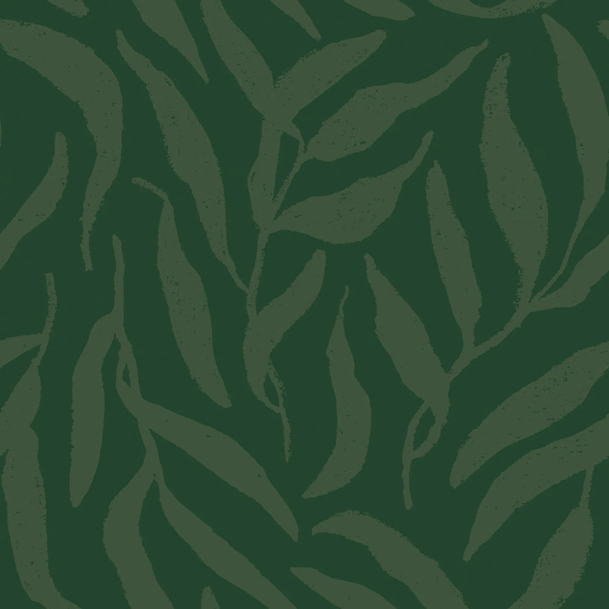 Olive Leaf Wallpaper in Jade