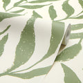Olive Leaf Wallpaper in Pistachio on Cream