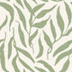 Olive Leaf Wallpaper in Pistachio on Cream