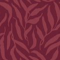 Olive Leaf Wallpaper in Ruby