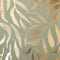 Olive Leaf Wallpaper in Sage Green with Gold Foil