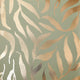 Olive Leaf Wallpaper in Sage Green with Gold Foil