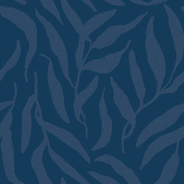 Olive Leaf Wallpaper in Sapphire