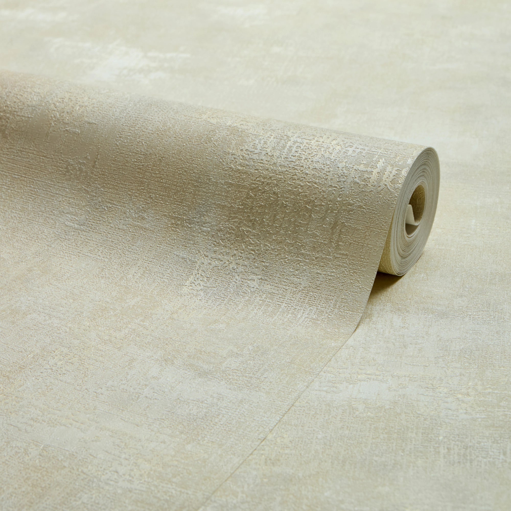 Padua Wallpaper in Cream Metallic on Cream