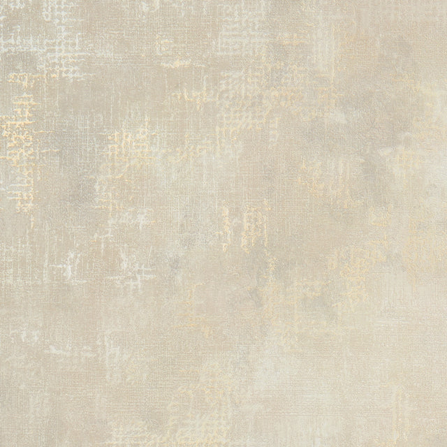 Padua Wallpaper in Cream Metallic on Light Grey