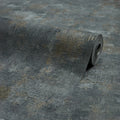 Padua Wallpaper in Gold Metallic on Graphite