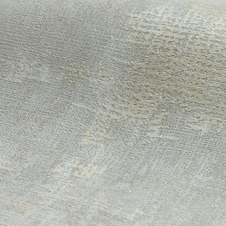 Padua Wallpaper in Gold Metallic on Light Grey