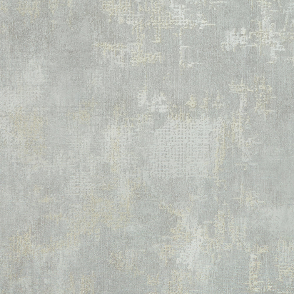 Padua Wallpaper in Gold Metallic on Light Grey