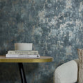 Padua Wallpaper in Gold Metallic on Graphite