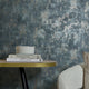 Padua Wallpaper in Gold Metallic on Graphite