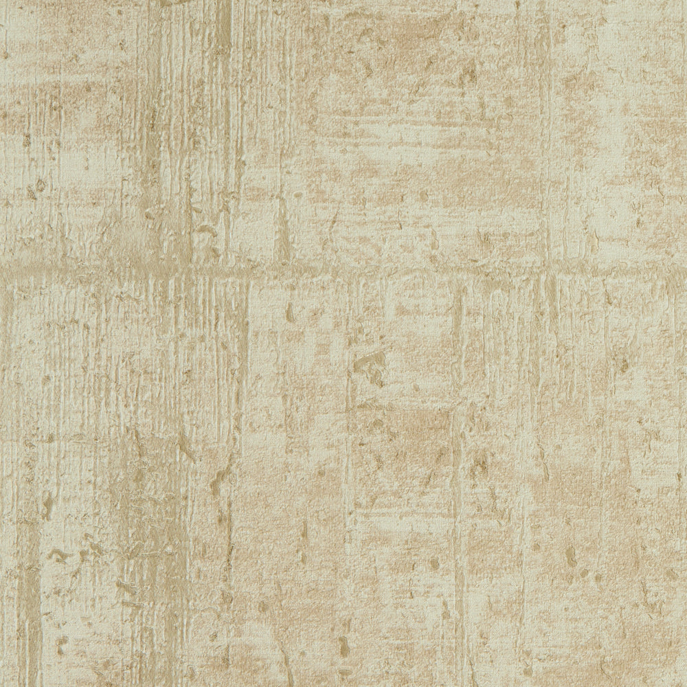 Palermo Wallpaper in Beige Metallic on Beige