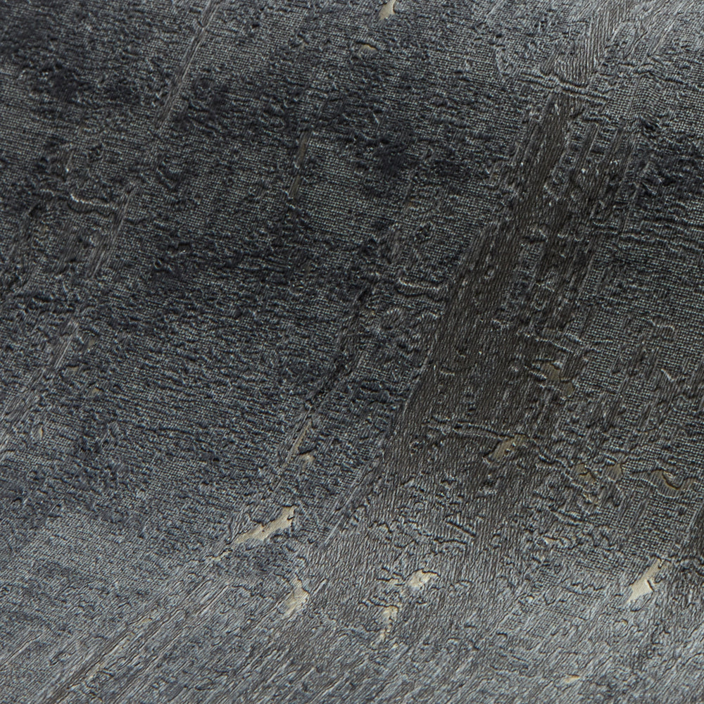 Palermo Wallpaper in Gold Metallic on Bluey Grey