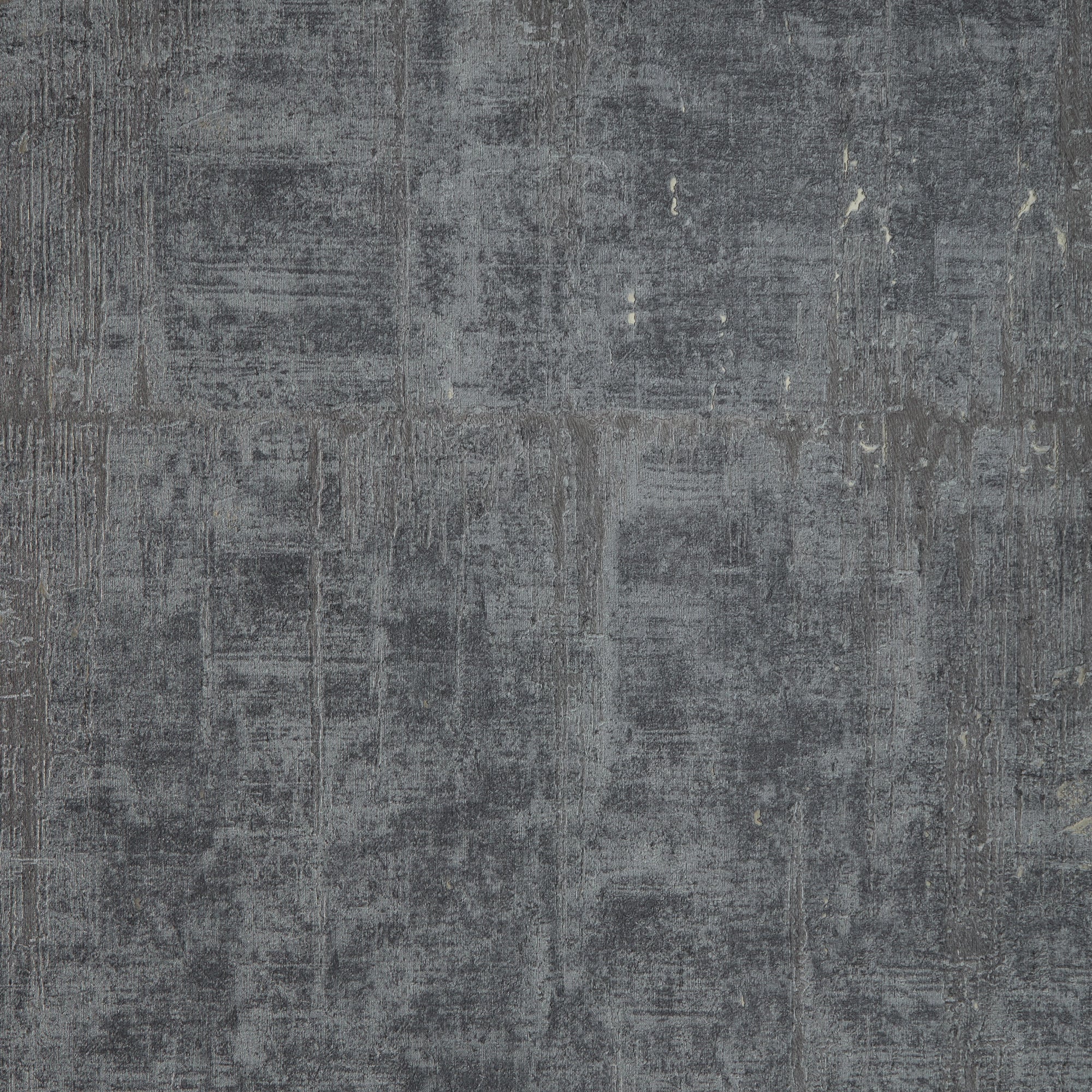 Palermo Wallpaper in Gold Metallic on Bluey Grey