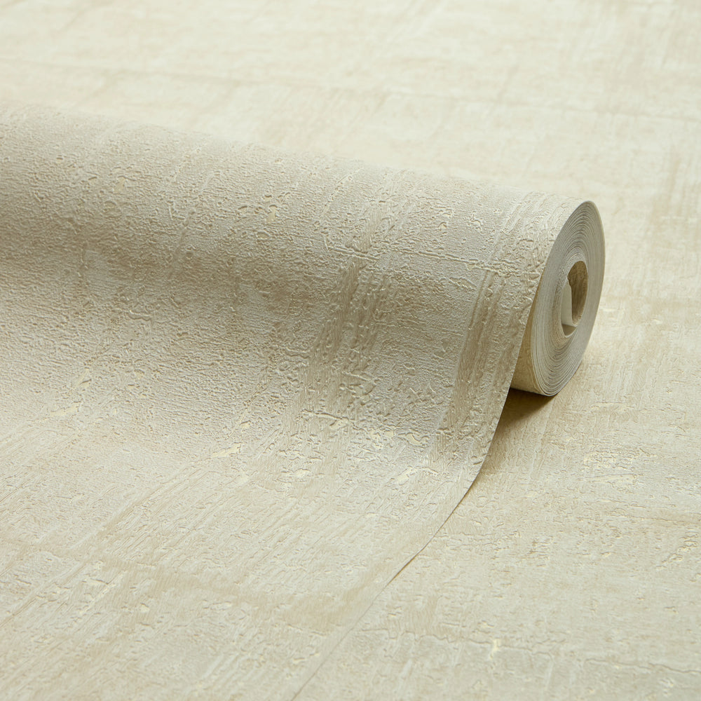 Palermo Wallpaper in Gold Metallic on Cream