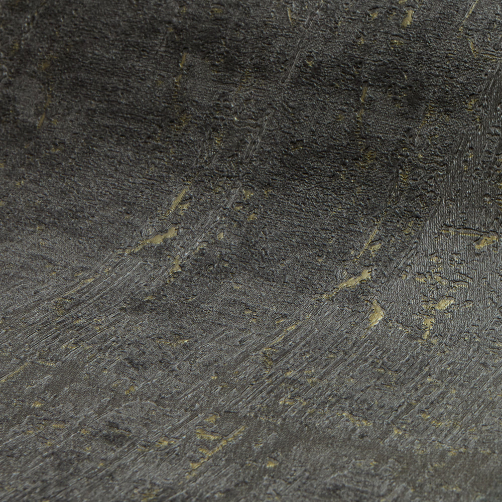 Palermo Wallpaper in Gold Metallic on Graphite