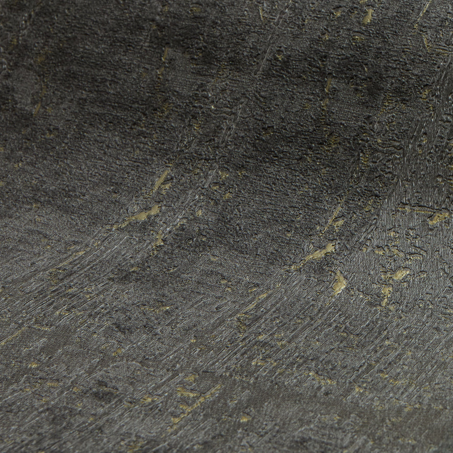 Palermo Wallpaper in Gold Metallic on Graphite