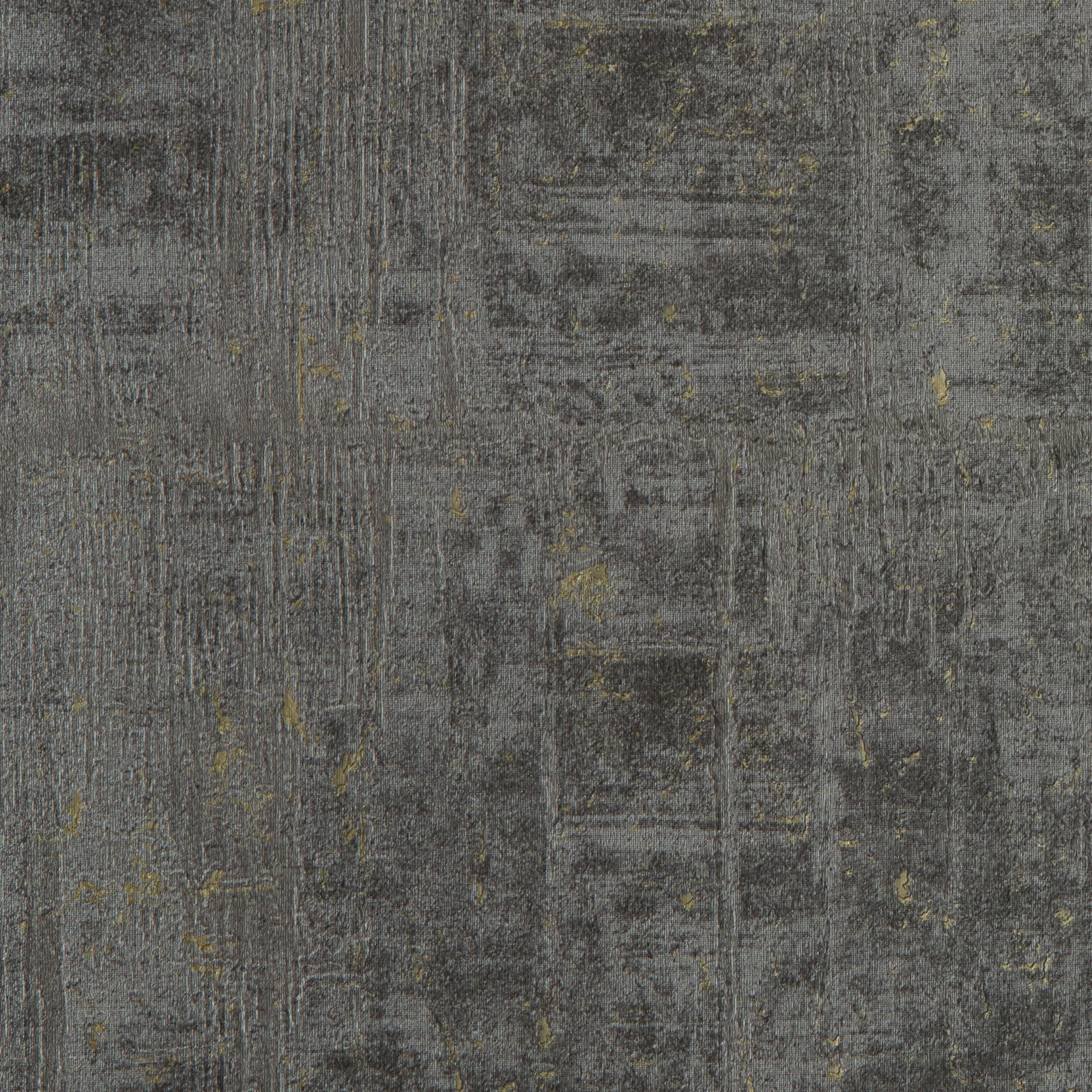 Palermo Wallpaper in Gold Metallic on Graphite