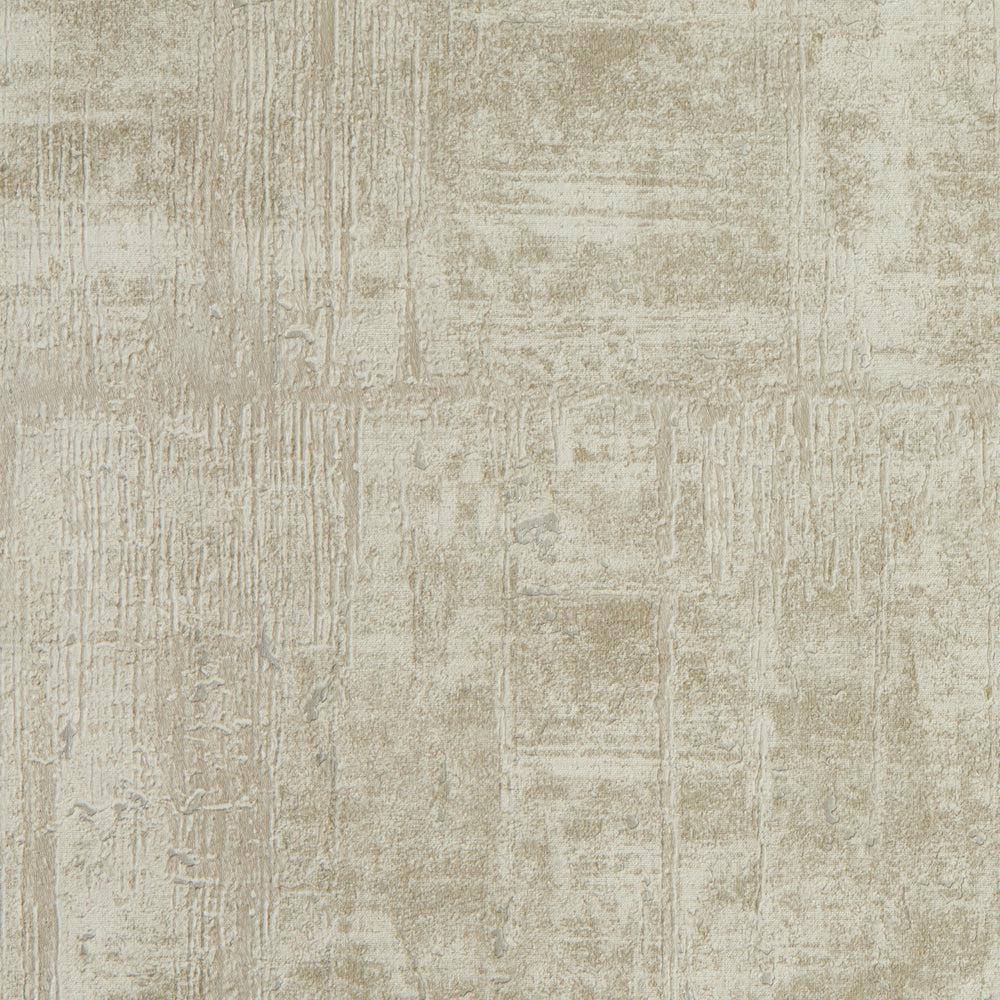 Palermo Wallpaper in Natural Metallic on Natural
