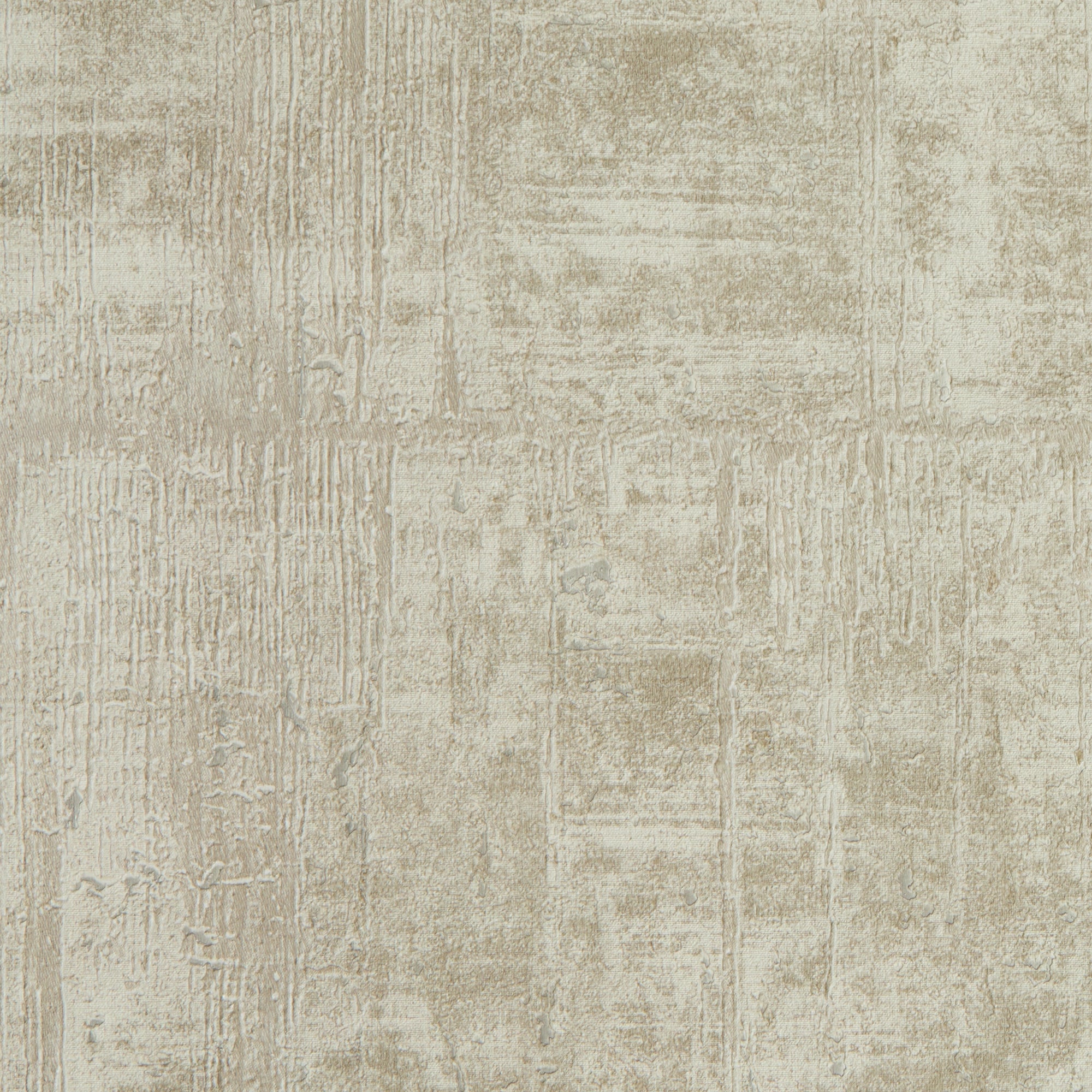 Palermo Wallpaper in Natural Metallic on Natural