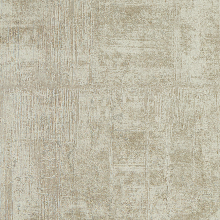 Palermo Wallpaper in Natural Metallic on Natural