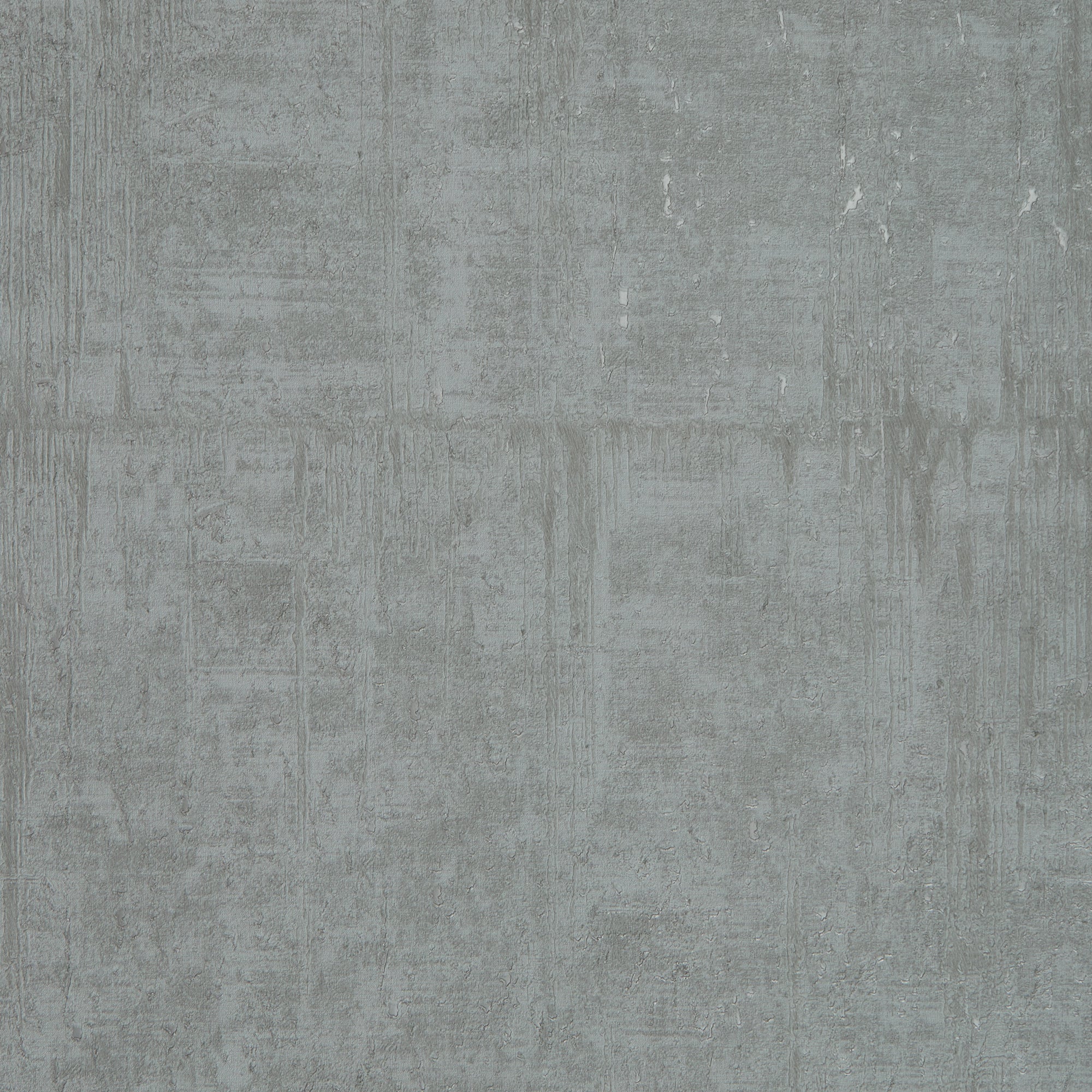 Palermo Wallpaper in Silver Metallic on Grey