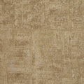 Palermo Wallpaper in Silver Metallic on Light Brown