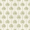 Palm Parade Wallpaper in Green on Cream