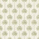 Palm Parade Wallpaper in Green on Cream