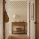 Palm Parade Wallpaper in Honey on Cream