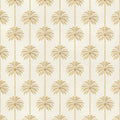 Palm Parade Wallpaper in Honey on Cream