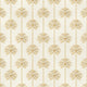 Palm Parade Wallpaper in Honey on Cream