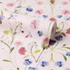 Petal Reflection Wallpaper in Pinks and Lilac on Pink