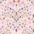 Petal Reflection Wallpaper in Pinks and Lilac on Pink