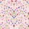 Petal Reflection Wallpaper in Pinks and Lilac on Pink