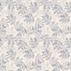 Petite Layered Leaves Wallpaper in Blue on Cream